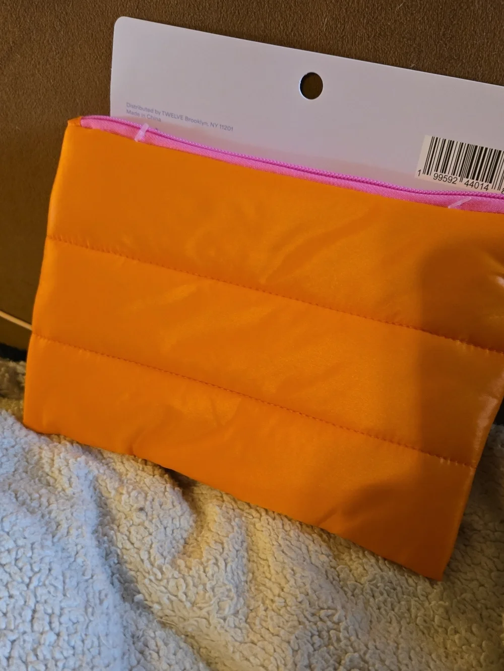 Puffy Pouch Cosmetic Bag - Orange